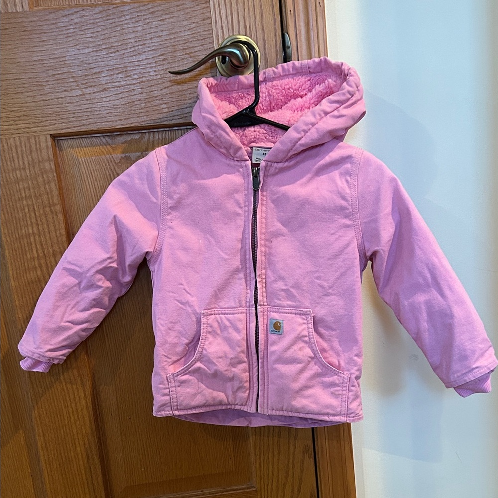 Carhartt Toddler Light Pink Hooded Jacket